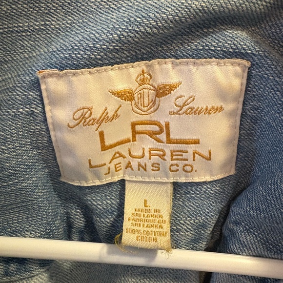 Ralph Lauren LRL Light Blue Denim Jacket - Picture 3 of 3